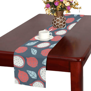 dragon fruits dark blue background Table Runner