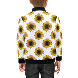 sunflowers design pattern Kids' Boys' Girls' Bomber Jacket