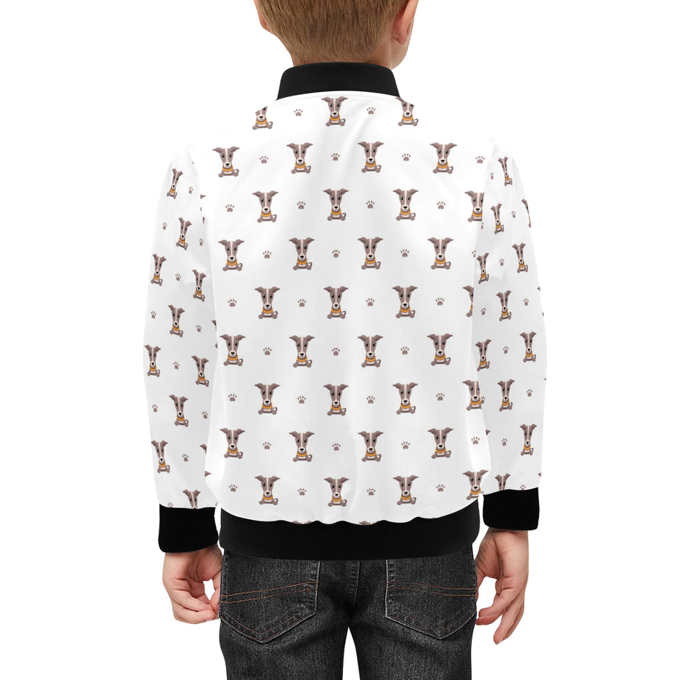 Greyhound Pattern Print Design 05 Kids' Boys' Girls' Bomber Jacket