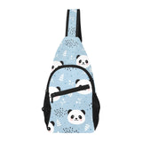 Cute panda pattern All Over Print Chest Bag