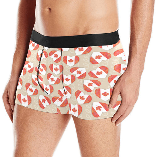Canada Pattern Print Design 01 Men's All Over Print Boxer Briefs Men's Underwear