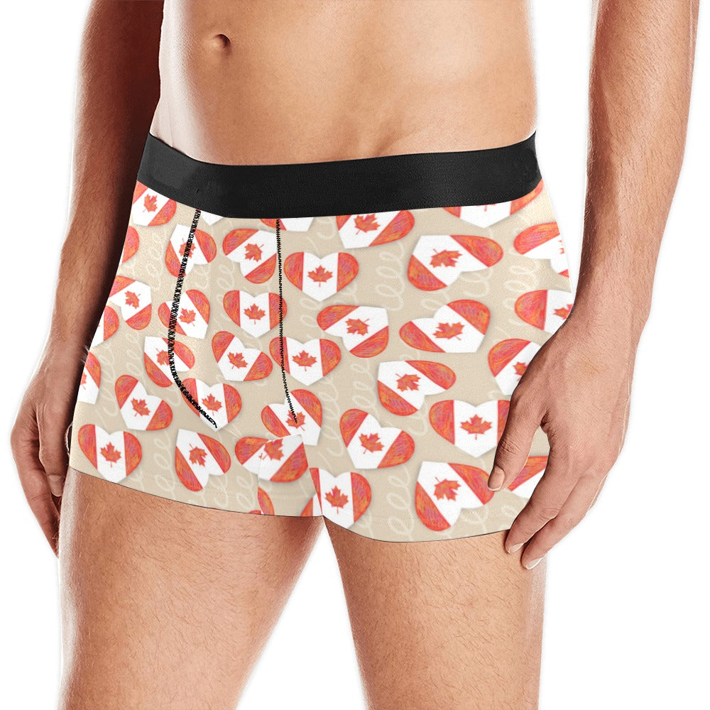 Canada Pattern Print Design 01 Men's All Over Print Boxer Briefs Men's Underwear