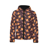 Hamburger Pattern Print Design 05 Kids' Boys' Girls' Padded Hooded Jacket