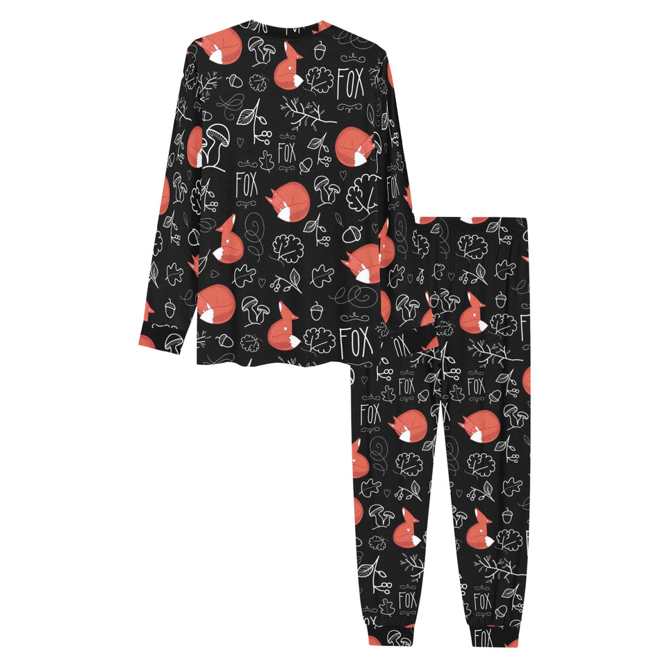 fox sleeping fox pattern Men's All Over Print Pajama