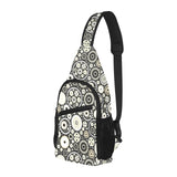 Gear Pattern Print Design 02 All Over Print Chest Bag