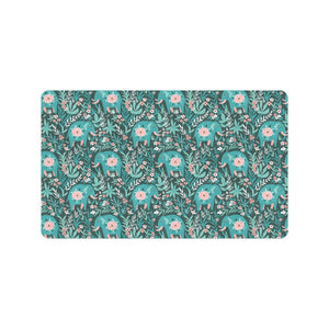 Elephants jungle pattern Doormat
