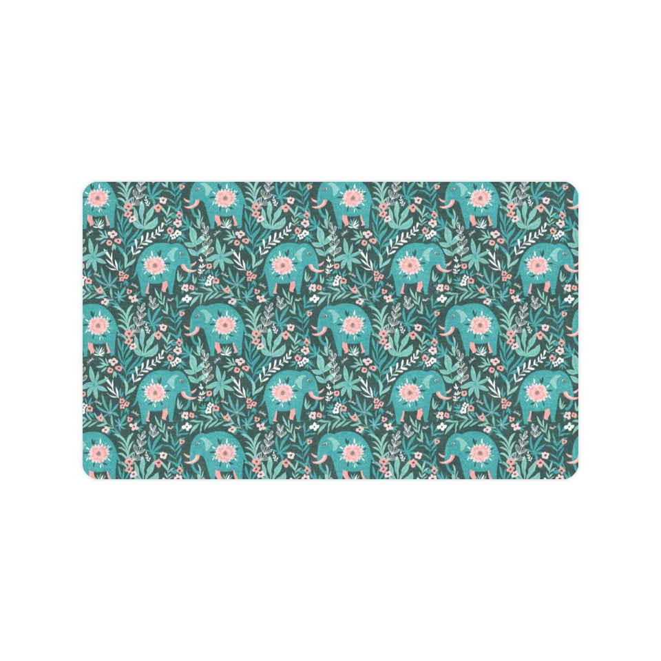 Elephants jungle pattern Doormat