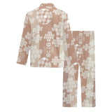 Beautiful hexagon japanese pattern Men's Long Pajama Set