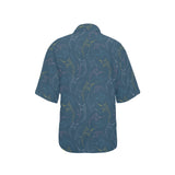 Swordfish Pattern Print Design 02 Women's All Over Print Hawaiian Shirt