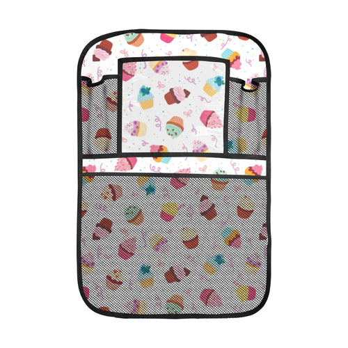 Cake cupcake design pattern Car Seat Back Organizer