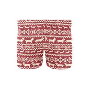 Dachshund Nordic pattern Men's Swimming Trunks