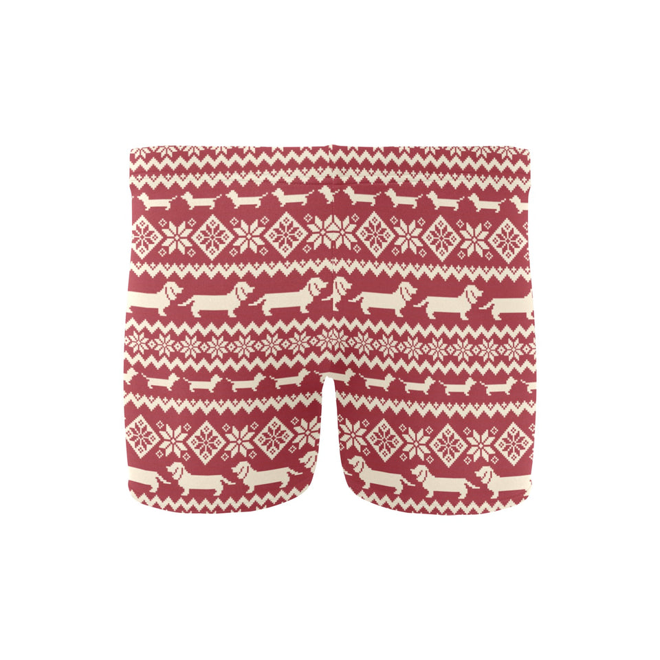 Dachshund Nordic pattern Men's Swimming Trunks