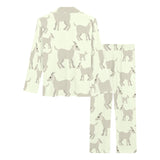 Little young goat pattern Women's Long Pajama Set