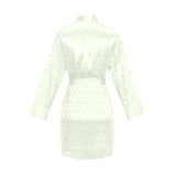 Cucumber pattern background Women's Long Sleeve Belted Night Robe