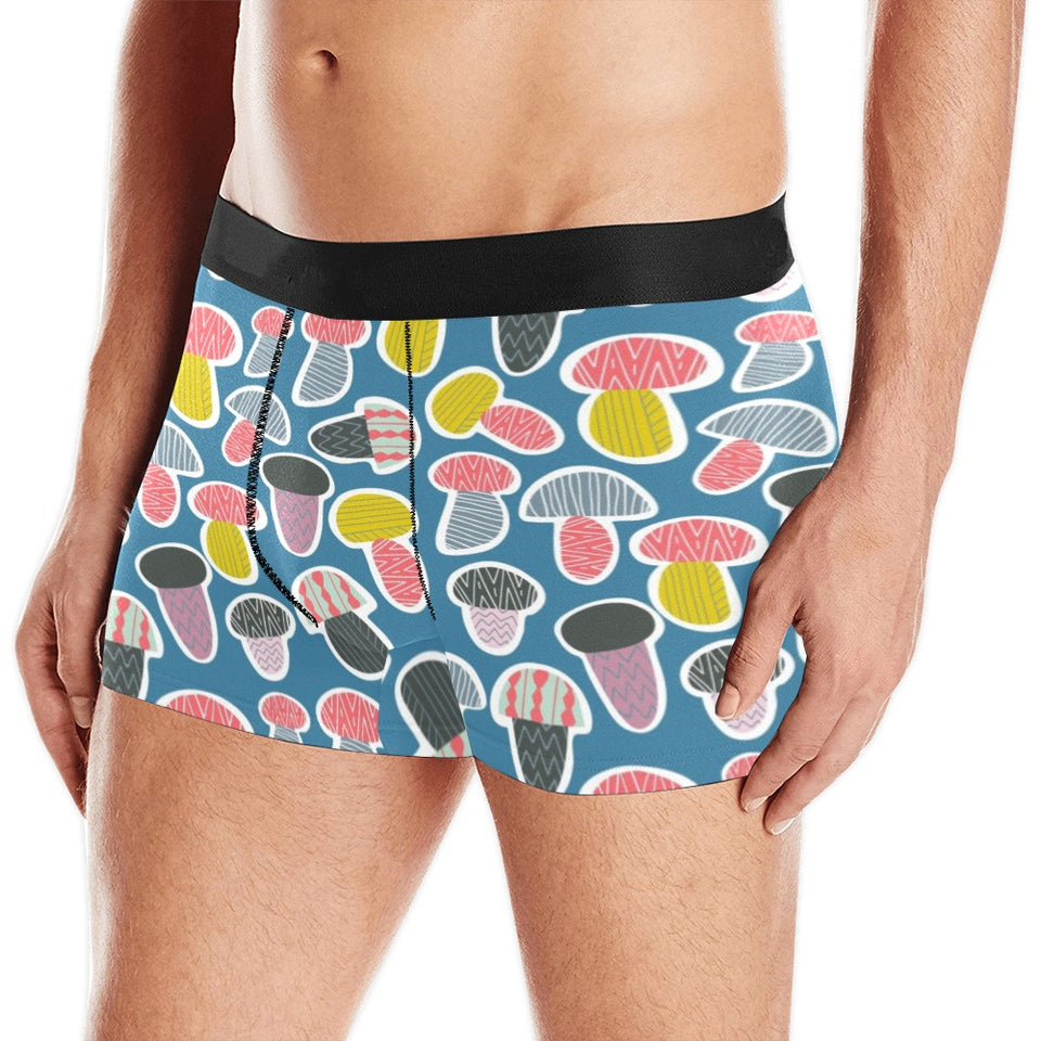 Colorful mushroom design pattern Men's All Over Print Boxer Briefs Men's Underwear