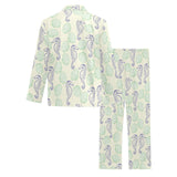 Seahorse shell pattern Men's Long Pajama Set