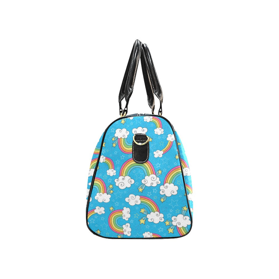 Rainbows Sky Clouds Pattern Travel Bag