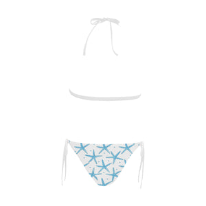 Watercolor starfish pattern Sexy Bikinis Two-Piece Swimsuits