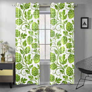 Hop design pattern Gauze Curtain