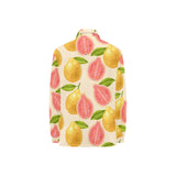 Beautiful guava pattern Women's Long Sleeve Polo Shirt