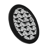 Black whale pattern Elegant Black Wall Clock