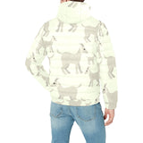 Little young goat pattern Men's Padded Hooded Jacket