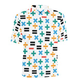 Math Pattern Print Design 05 Men's All Over Print Polo Shirt