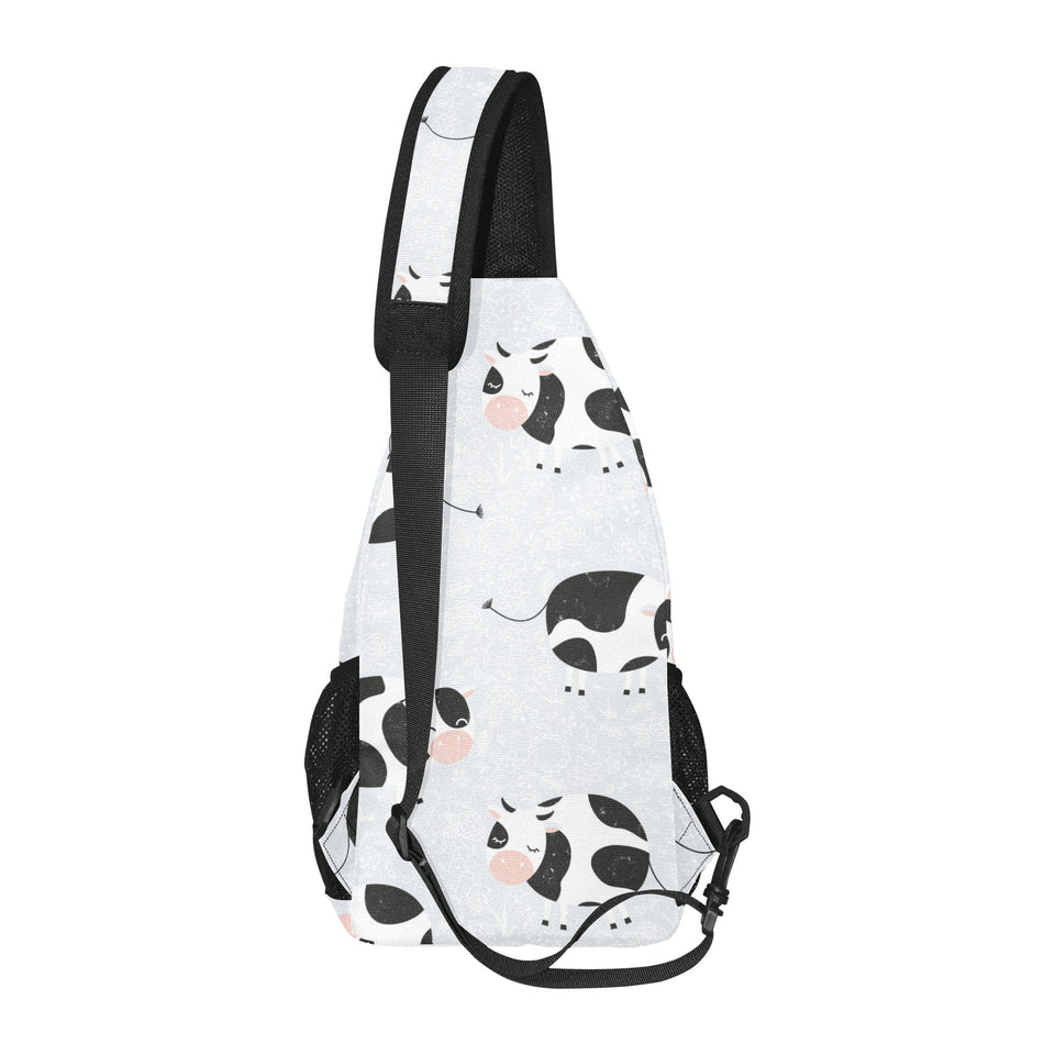Cute cows pattern All Over Print Chest Bag