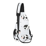 Cute cows pattern All Over Print Chest Bag
