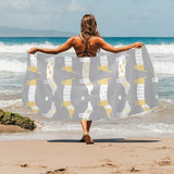 Cute dachshund dog pattern Beach Towel