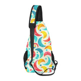 Colorful moon pattern All Over Print Chest Bag