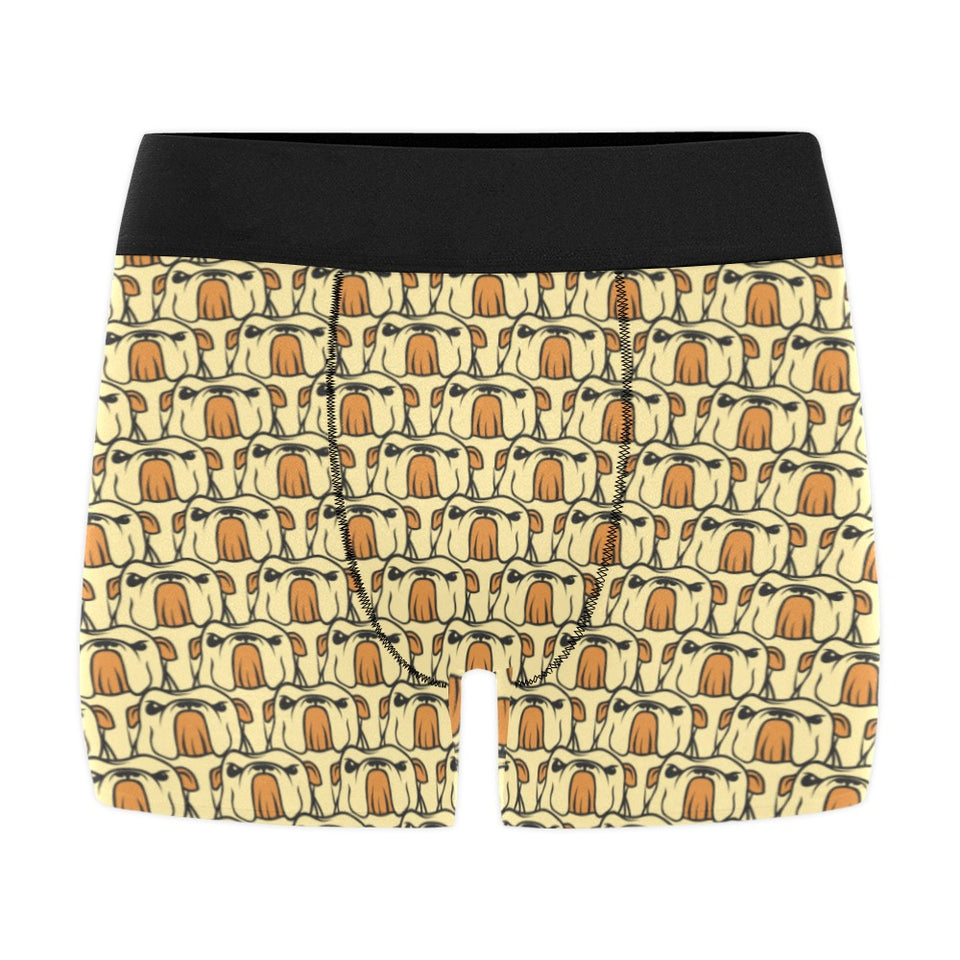 English Bulldog Pattern Print Design 02 Men's All Over Print Boxer Briefs Men's Underwear