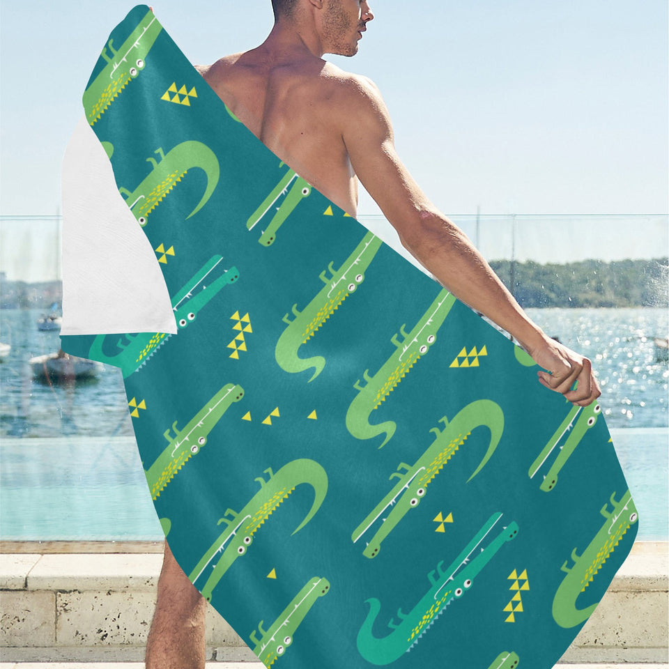 Crocodile pattern Beach Towel