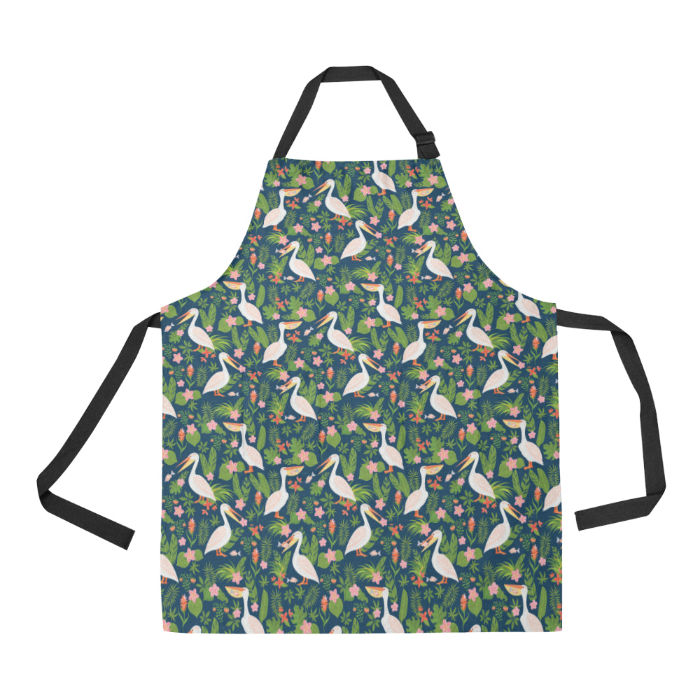 Pelican Pattern Print Design 05 All Over Print Adjustable Apron