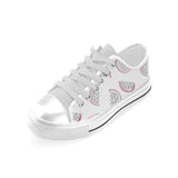 dragon fruit pattern Men's Low Top Shoes White