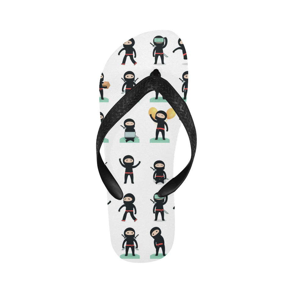 Cute ninja katana sword pattern Unisex Flip Flops