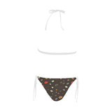 Coffee bean leave pattern Sexy Bikinis Two-Piece Swimsuits