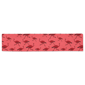 Ostrich Pattern Print Design 03 Table Runner