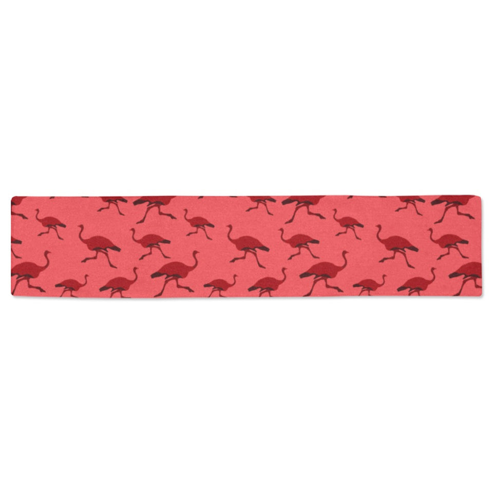 Ostrich Pattern Print Design 03 Table Runner