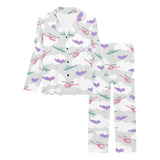 Helicopter plane pattern Women's Long Pajama Set