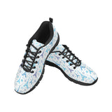 Blue Eiffel Tower Theme Pattern Print Design 01 Women's Sneaker Shoes