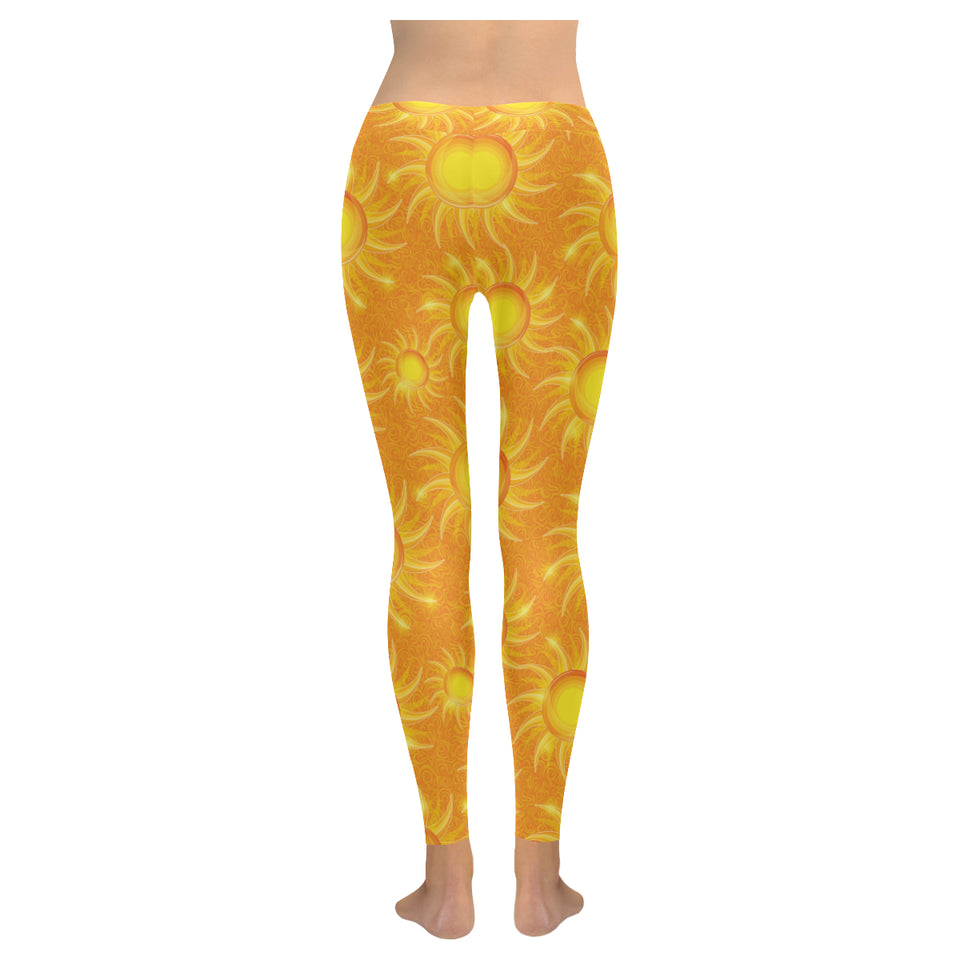 Sun orange background Women's Legging Fulfilled In US