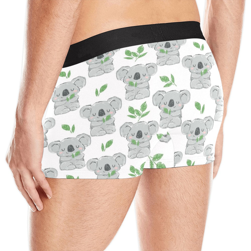 Hand drawn Koala leaves pattern Men's All Over Print Boxer Briefs Men's Underwear
