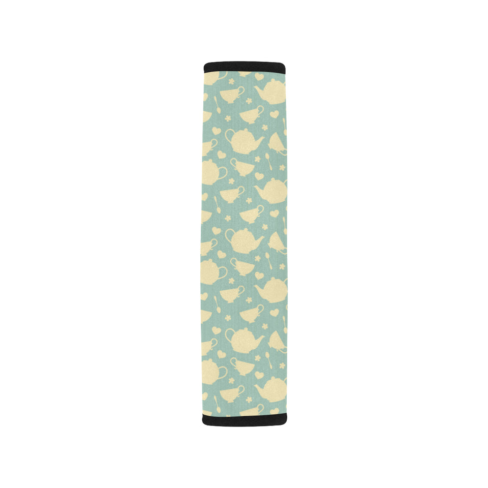 Tea pots Pattern Print Design 02 Car Seat Belt Cover