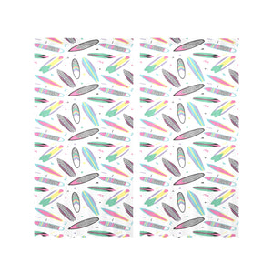 Surfboard Pattern Print Design 04 Gauze Curtain