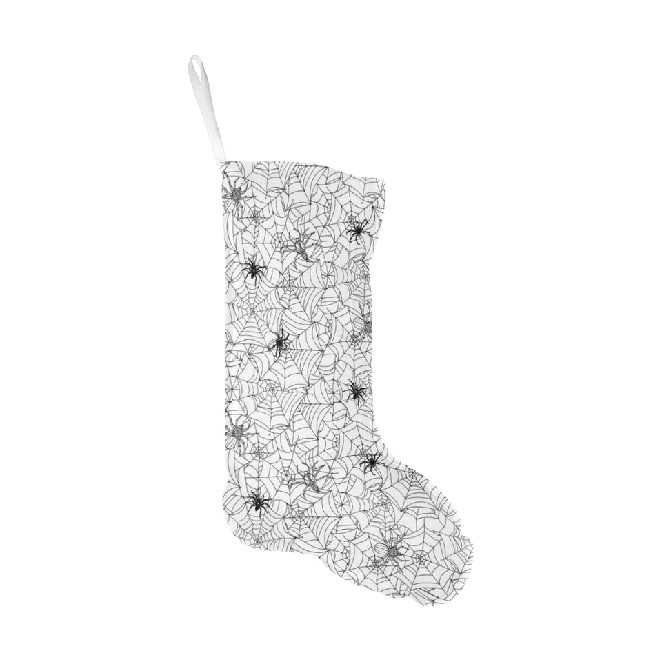 Spider web cobweb pattern Christmas Stocking