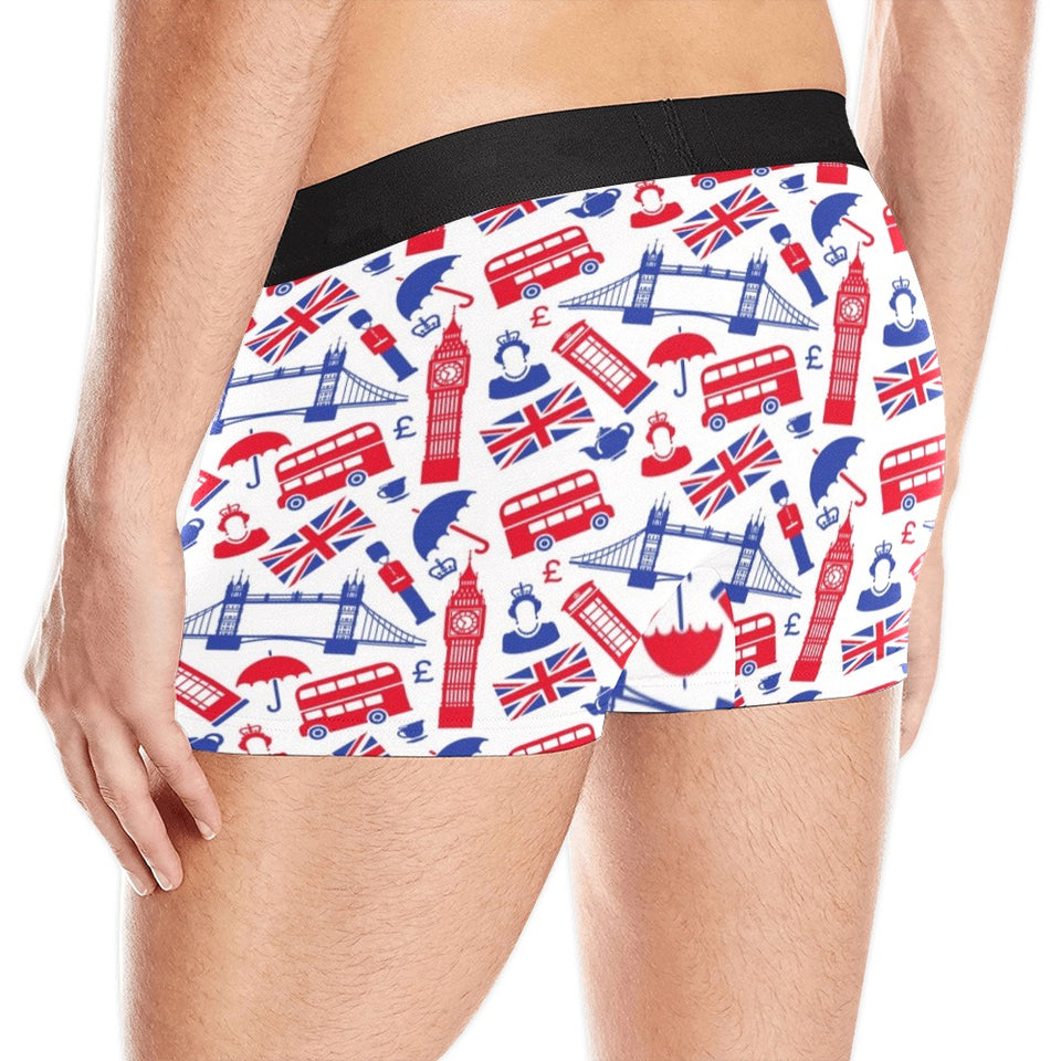 British Pattern Print Design 01 Men's All Over Print Boxer Briefs Men's Underwear