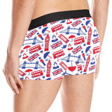 British Pattern Print Design 01 Men's All Over Print Boxer Briefs Men's Underwear