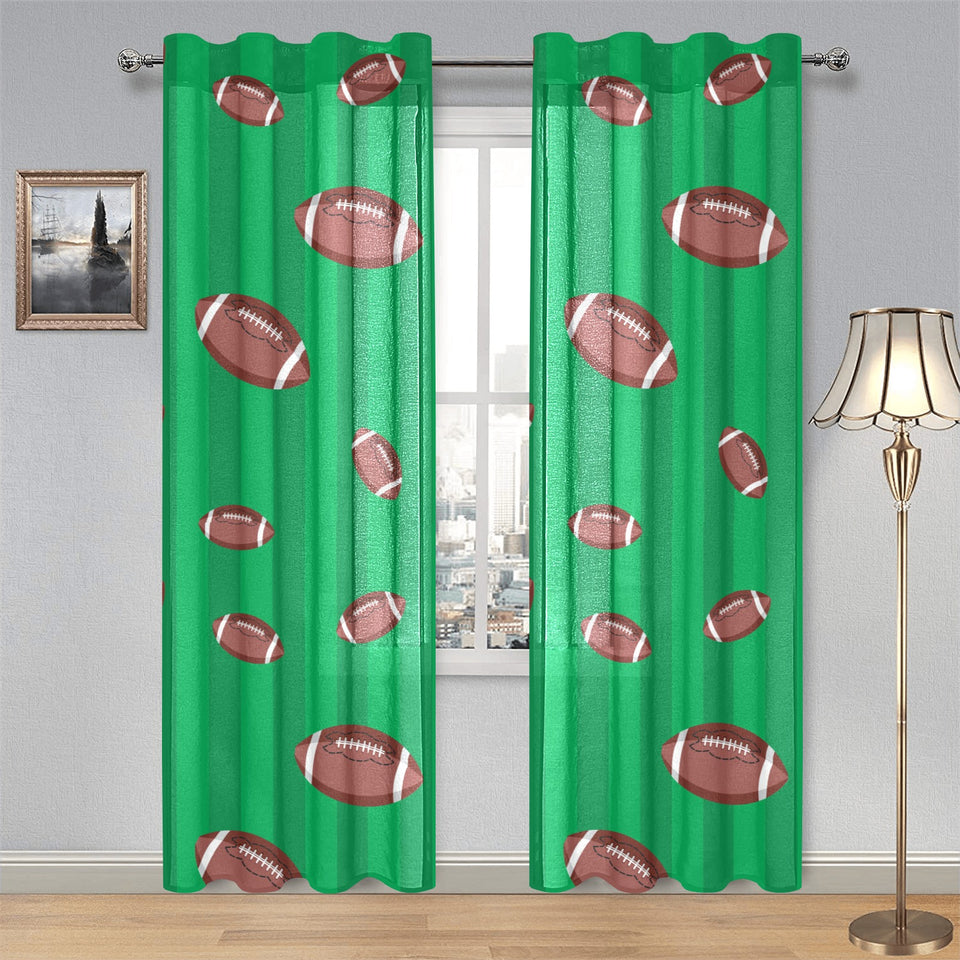 American football ball field background Gauze Curtain