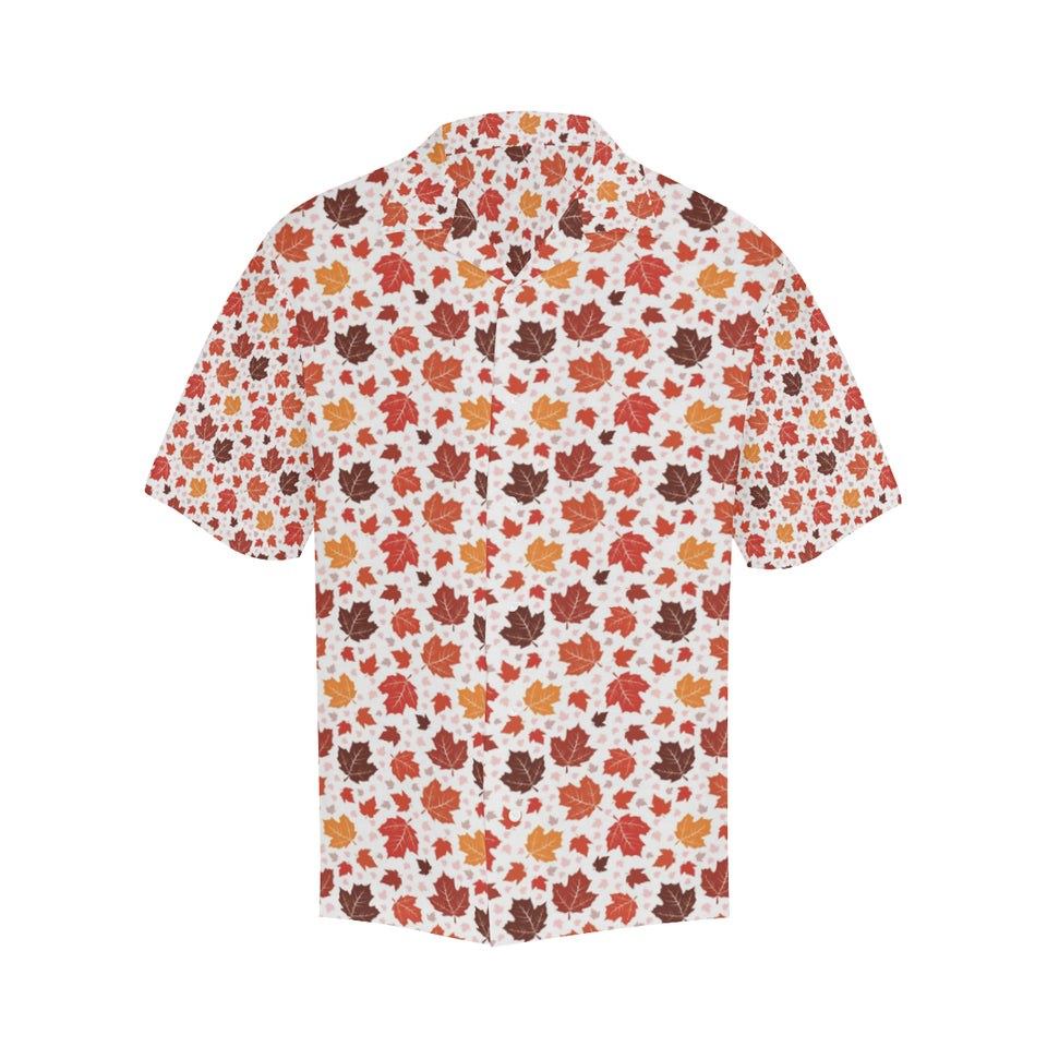 Colorful Maple Leaf pattern Men's All Over Print Hawaiian Shirt